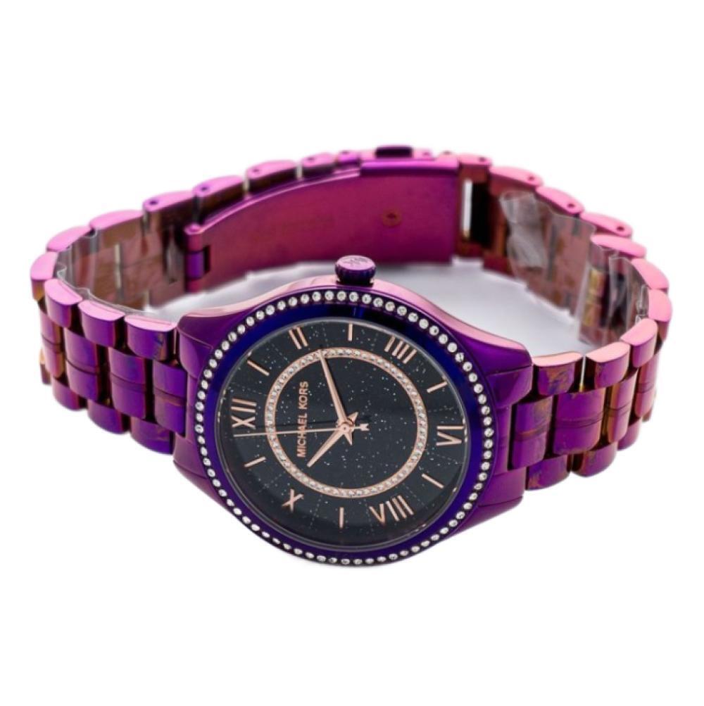  Shop Authentic Michael Kors Lauryn Black Dial Purple Steel Strap Watch for Women - MK3724 - Luxxuri
