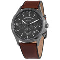  Shop Authentic Fossil Forrester Chronograph Grey Dial Brown Leather Strap Watch for Men - FS5815 - Luxxuri