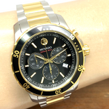  Shop Authentic Movado Series 800 Chronograph Black Dial Two Tone Steel Strap Watch For Men - 2600146 - Luxxuri