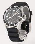  Shop Authentic Emporio Armani Meccanico Automatic Black Dial Black Silicone Strap Watch For Men - AR60062 - Luxxuri