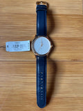  Shop Authentic Fossil The Minimalist Slim White Dial Blue Leather Strap Watch for Men - FS5371 - Luxxuri