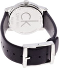  Shop Authentic Calvin Klein City Silver Dial Black Leather Strap Watch For Women - K2G231C6 - Luxxuri