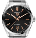  Shop Authentic Tag Heuer Carrera Black Dial Silver Steel Strap Watch for Men - WBN2113.BA0639 - Luxxuri