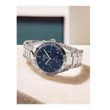  Shop Authentic Hugo Boss Talent Blue Dial Silver Steel Strap Watch for Men - 1513582 - Luxxuri