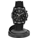  Shop Authentic Guess Commander Black Dial Black Rubber Strap Watch for Men - GW0211G3 - Luxxuri