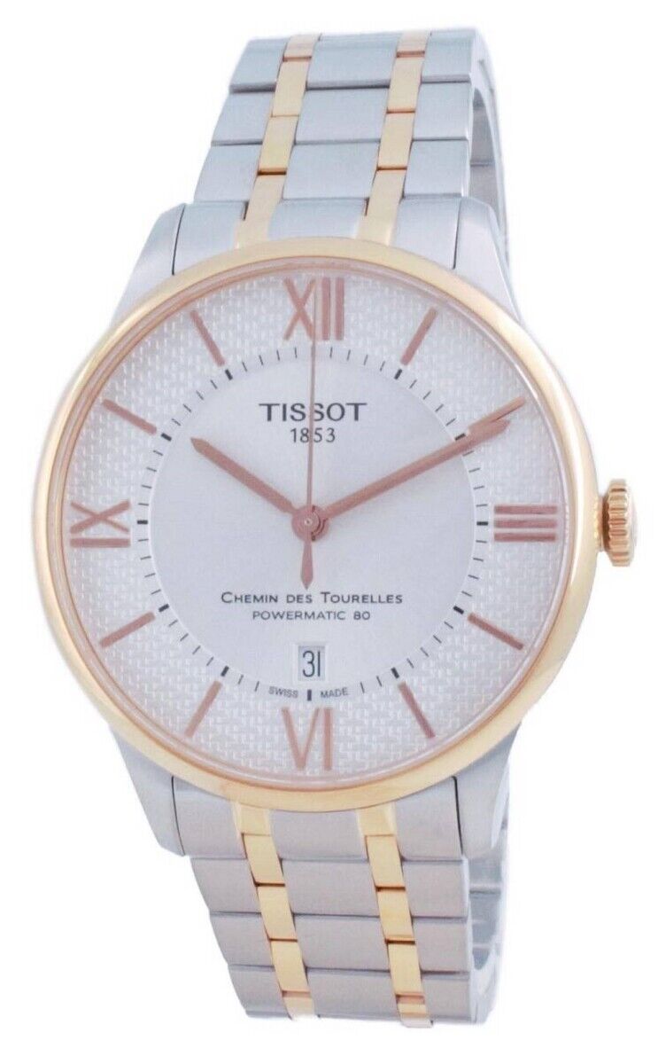  Shop Authentic Tissot Chemin des Tourelles Powermatic 80 Helvetic Pride Silver Dial Two Tone Steel Strap Watch for Men - T099.407.22.038.01 - Luxxuri