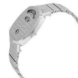  Shop Authentic Gucci Grip Quartz Silver Dial Silver Steel Strap Watch For Women - YA157410 - Luxxuri