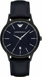  Shop Authentic Emporio Armani Renato Quartz Blue Dial Blue Leather Strap Watch For Men - AR11190 - Luxxuri