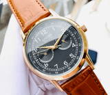  Shop Authentic Citizen Eco Drive Multi Function Day & Date Black Dial Brown Leather Strap Watch For Men - AO9003-08E - Luxxuri