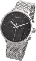  Shop Authentic Calvin Klein High Noon Chronograph Black Dial Silver Mesh Bracelet Watch for Men - K8M27121 - Luxxuri