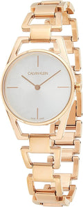  Shop Authentic Calvin Klein Dainty White Dial Rose Gold Steel Strap Watch for Women - K7L23646 - Luxxuri
