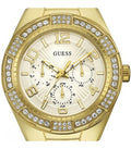  Shop Authentic Guess Luna Diamonds White Dial Gold Steel Strap Watch for Women - W0729L2 - Luxxuri