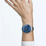  Shop Authentic Swarovski Octea Lux Sport Chronograph Blue Dial Silver Steel Strap Watch for Women - 5610481 - Luxxuri