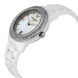  Shop Authentic Emporio Armani Ceramica White Mother of Pearl Dial Stainless Steel Strap Watch For Women - AR1426 - Luxxuri