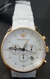  Shop Authentic Emporio Armani Sportivo White Dial White Rubber Strap Watch For Men - AR5919 - Luxxuri