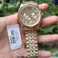  Shop Authentic Michael Kors Lexington Chronograph Gold Dial Gold Steel Strap Watch For Men - MK8579 - Luxxuri