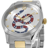  Shop Authentic Gucci G Timeless Quartz Silver Dial Silver Steel Strap Watch For Women - YA1264075 - Luxxuri