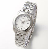  Shop Authentic Burberry Heritage Check White Dial Silver Steel Strap Watch for Women - BU1853 - Luxxuri