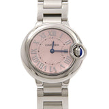  Shop Authentic Cartier Ballon Bleu de Cartier Pink Dial Silver Steel Strap Watch for Women - W6920038 - Luxxuri