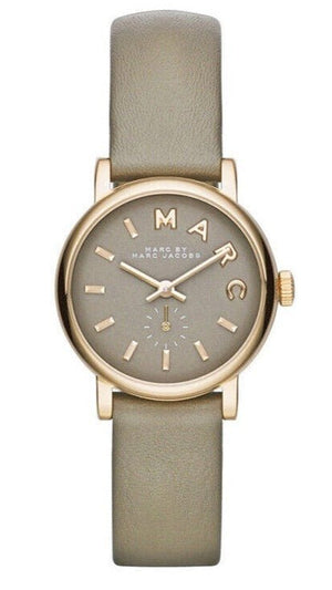  Shop Authentic Marc Jacobs Baker Grey Dial Grey Leather Strap Watch for Women - MBM1318 - Luxxuri