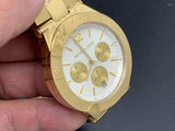  Shop Authentic Michael Kors Wyatt Chronograph White Dial Gold Steel Strap Watch For Women - MK5933 - Luxxuri