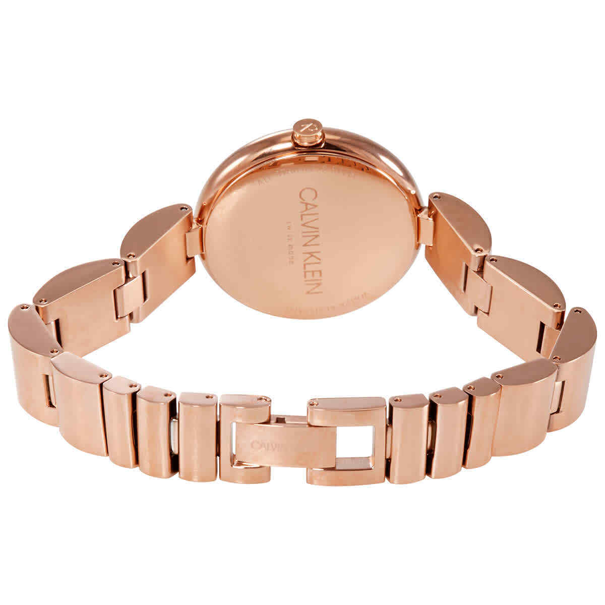  Shop Authentic Calvin Klein Wavy White Dial Rose Gold Steel Strap Watch for Women - K9U23646 - Luxxuri