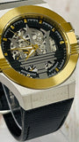  Shop Authentic Maserati Potenza Automatic Skeleton Dial Black Leather Strap Watch For Men - R8821108011 - Luxxuri