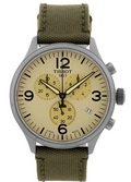  Shop Authentic Tissot T Sport Chrono XL Beige Dial Khakhi Green Nylon Strap Watch for Men - T116.617.33.267.00 - Luxxuri