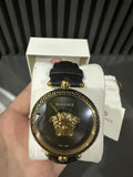  Shop Authentic Versace Palazzo Empire Black Dial Black Leather Strap Watch for Women - VCO020017 - Luxxuri