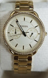  Shop Authentic Fossil Tailor Gold Dial Gold Steel Strap Watch for Women - ES4263 - Luxxuri