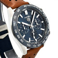  Shop Authentic Tag Heuer Carrera Automatic Chronograph Blue Dial Brown Leather Strap Watch for Men - CBN2A1A.FC6537 - Luxxuri
