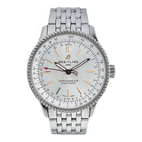  Shop Authentic Breitling Navitimer Automatic 35 White Dial Silver Steel Strap Watch for Men - A17395F41G1A1 - Luxxuri