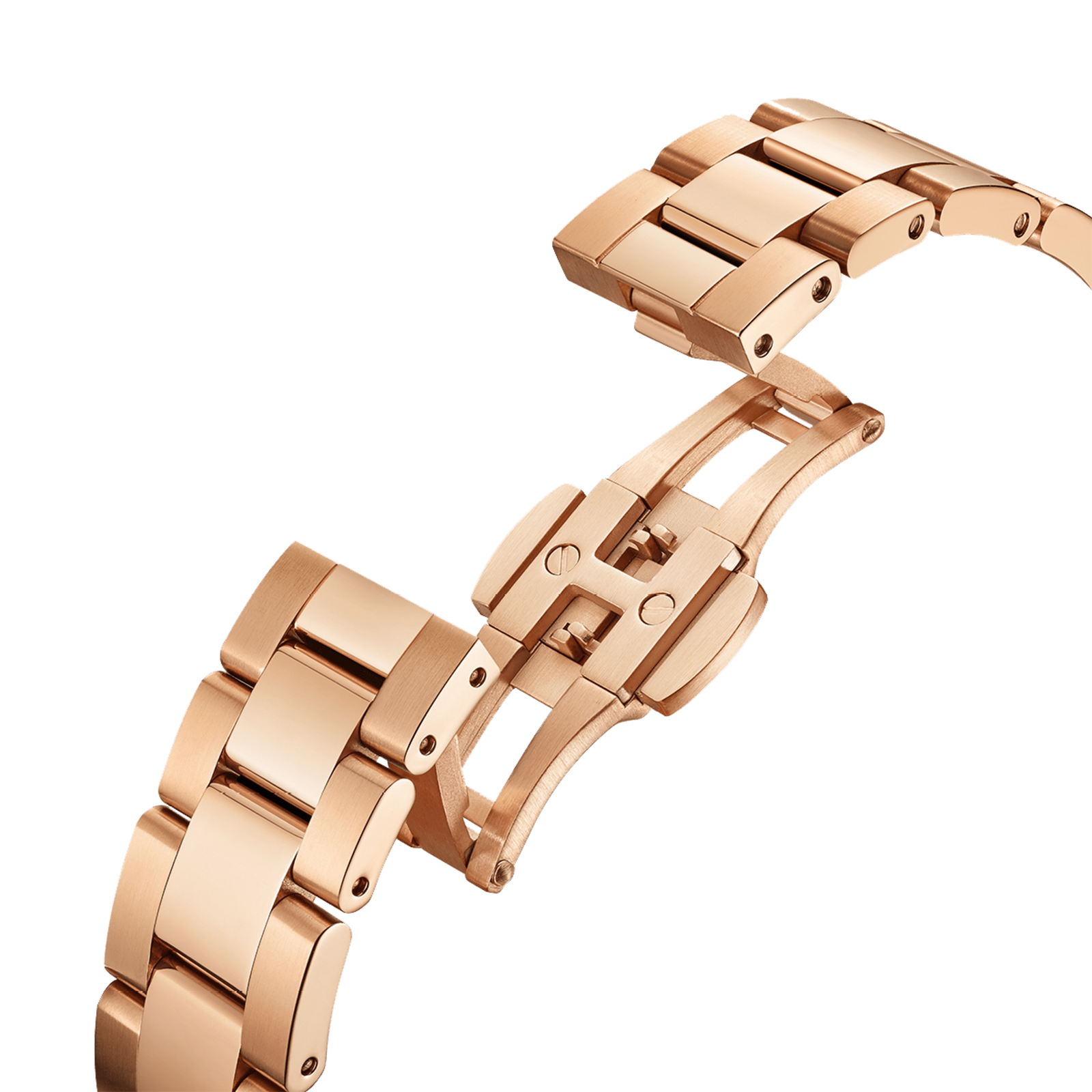  Shop Authentic Daniel Wellington Iconic Donna Pink Dial Rose Gold Steel Strap Watch For Women - DW00100331 - Luxxuri