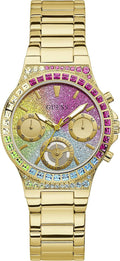  Shop Authentic Guess Sugarrush Quartz Multicolor Dial Gold Steel Strap Watch For Women - GW0258L1 - Luxxuri