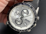  Shop Authentic Hugo Boss Rafale Chronograh Quartz White Dial Black Leather Strap Watch For Men - HB1513403 - Luxxuri