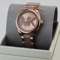  Shop Authentic Michael Kors Janelle Three Hand Rose Gold Dial Two Tone Steel Strap Watch For Women - MK7135 - Luxxuri