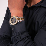  Shop Authentic Movado Series 800 Chronograph Black Dial Two Tone Steel Strap Watch For Men - 2600138 - Luxxuri