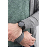  Shop Authentic Emporio Armani Luigi Chronograph Black Dial Black Leather Strap Watch For Men - AR1737 - Luxxuri