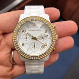  Shop Authentic Michael Kors Runway White Dial White Steel Strap Watch for Women - MK5237 - Luxxuri