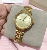  Shop Authentic Michael Kors Melissa Quartz Gold Dial Gold Steel Strap Watch for Women - MK4368 - Luxxuri