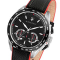  Shop Authentic Maserati Traguardo Black Dial Black Leather Strap Watch For Men - R8871612028 - Luxxuri