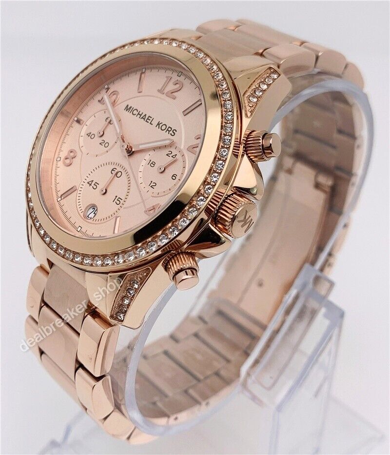  Shop Authentic Michael Kors Blair Rose Gold Dial Rose Gold Steel Strap Watch for Women - MK5263 - Luxxuri