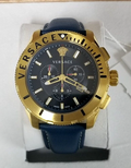  Shop Authentic Versace Casual Chronograph Blue Dial Blue Leather Strap Watch for Men - VERG004-18 - Luxxuri
