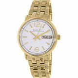  Shop Authentic Marc Jacobs Fergus White Dial Gold Steel Strap Watch for Women - MBM8647 - Luxxuri