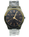  Shop Authentic Michael Kors Slim Runway Quartz Black Dial Green Steel Strap Watch For Men - MK8715 - Luxxuri