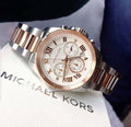  Shop Authentic Michael Kors Brecken Chronograph White Dial Two Tone Steel Strap Watch For Women - MK6368 - Luxxuri