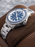  Shop Authentic Breitling Superocean Automatic 42mm Blue Dial Silver Steel Strap Watch for Men - A17375E71C1A1 - Luxxuri