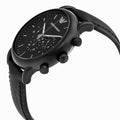  Shop Authentic Emporio Armani Luigi Chronohraph Black Dial Black Leather Strap Watch For Men - AR1970 - Luxxuri