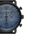  Shop Authentic Emporio Armani Aviator Chronograph Blue Dial Black Mesh Bracelet Watch For Men - AR11201 - Luxxuri