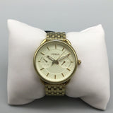  Shop Authentic Fossil Tailor Gold Dial Gold Steel Strap Watch for Women - ES3714 - Luxxuri